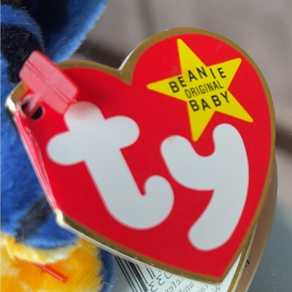 ‘95 - Ty - Lizzy the Lizard Beanie & Teenie Beanie Baby - Picture 4 of 10